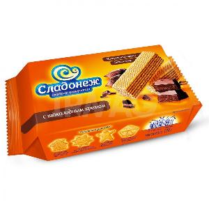 Вафли Сладонеж с шоколадным кремом 170г